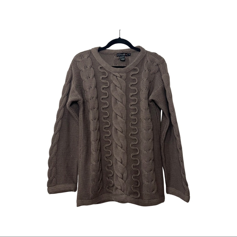ClaudeZ Braided Knit Sweater Small